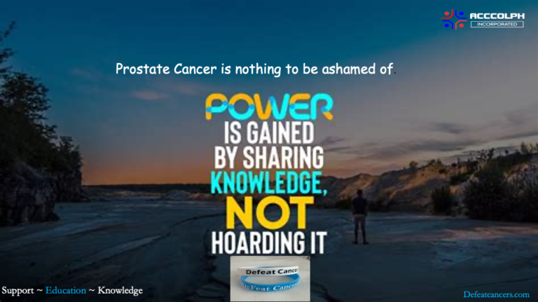 To Defeat Cancer, We Must All Work! #prostatecancer